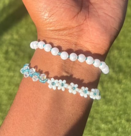 Blue combo bracelets